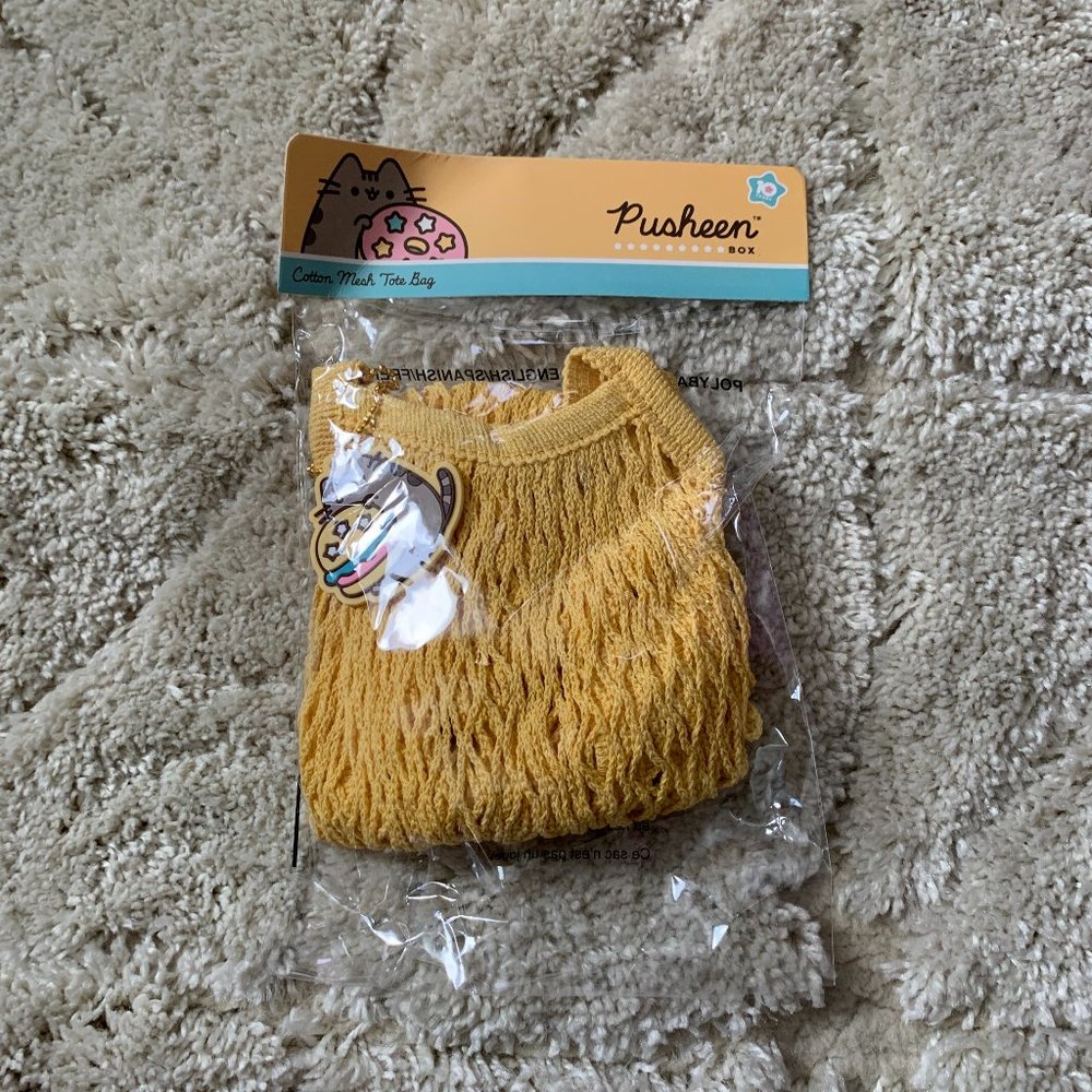 NWT Pusheen Cotton Mesh Tote Bag